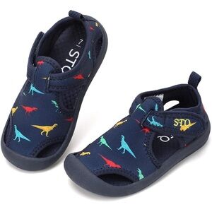 Navy Dinosaur Kids Shoes